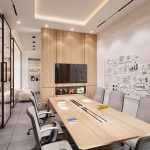 Medium meeting room dengan perangkat video conference